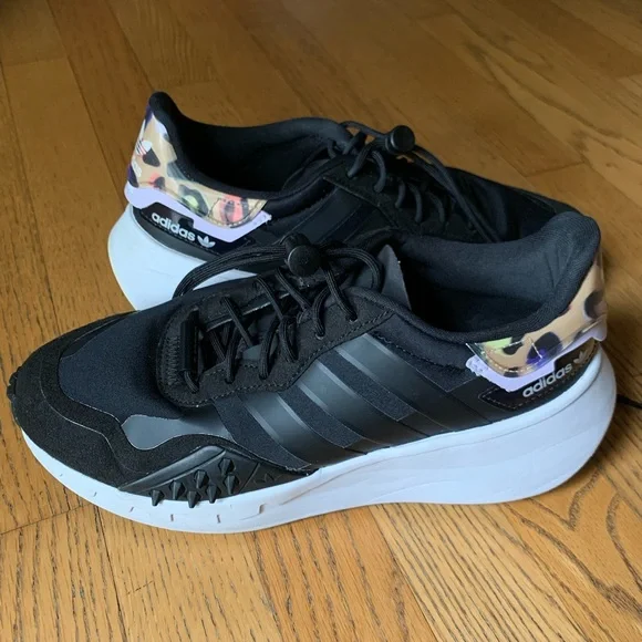 adidas Originals | Shoes | Adidas Womens Choigo Sneaker Blackpurple  Tintleopard Print Spikes Size 75 | Poshmark